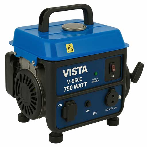 موتور برق ویستا مدل V-950C بنزینی 750 وات سیم‌پیچ مس