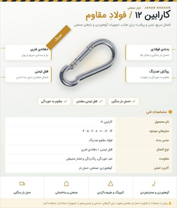 اینفوگرافیک کارابین ۱۲ کارابین 12