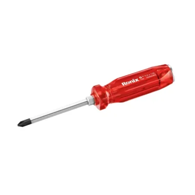 پیچ گوشتی تکی دسته پلاستیکی تک رنگ چهار سو 6*150 رونیکس RH-2875