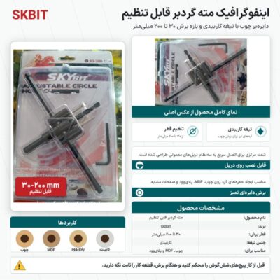 گرد بر متغیر 30 تا 200 اسکای بیت