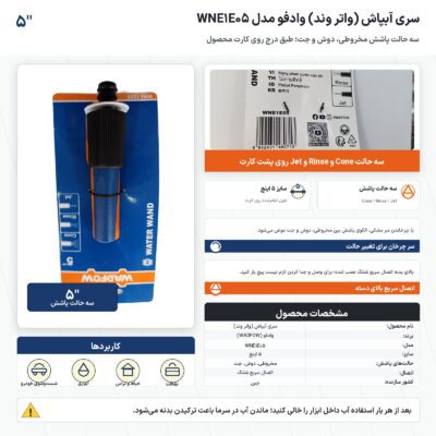 اینفوگرافیک سری آبپاش (واتر وند) وادفو مدل WNE1E05