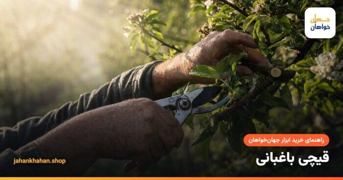 هرس شاخهٔ درخت با قیچی باغبانی