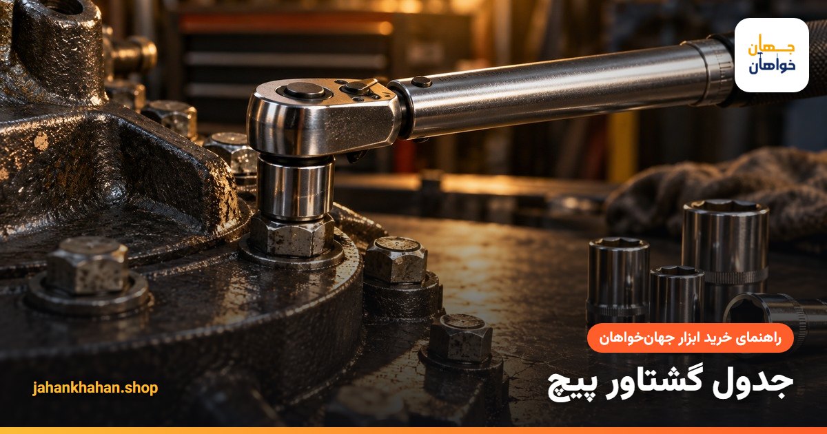 ترکمتر و بکس روی پیچهای فلزی در کارگاه
